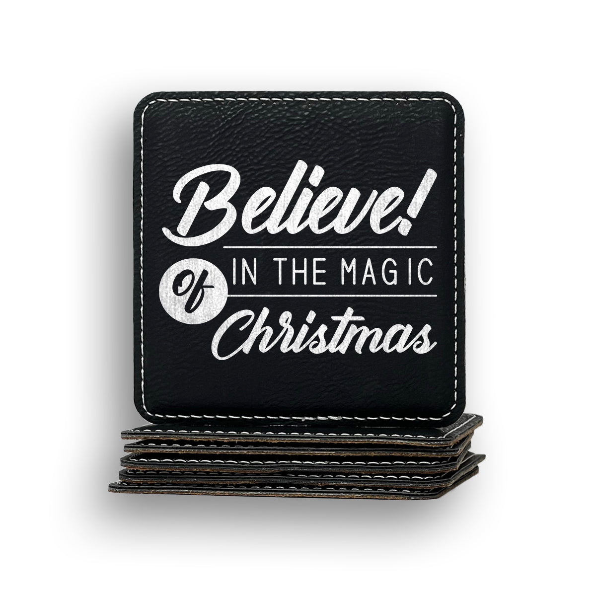 Believe Magic Christmas Coaster