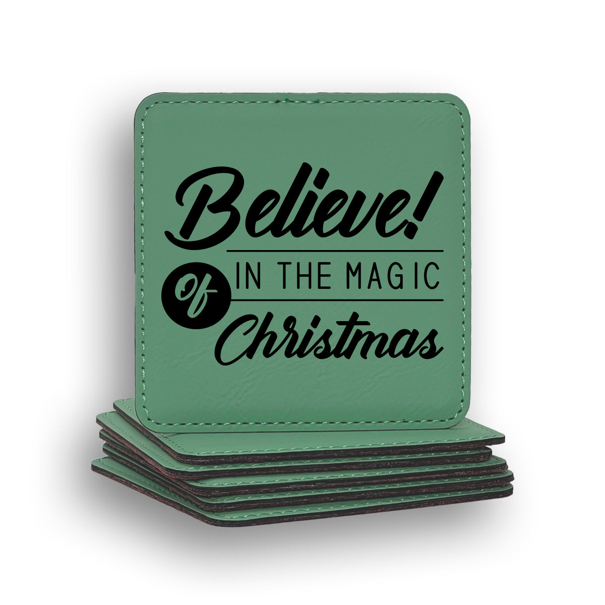 Believe Magic Christmas Coaster