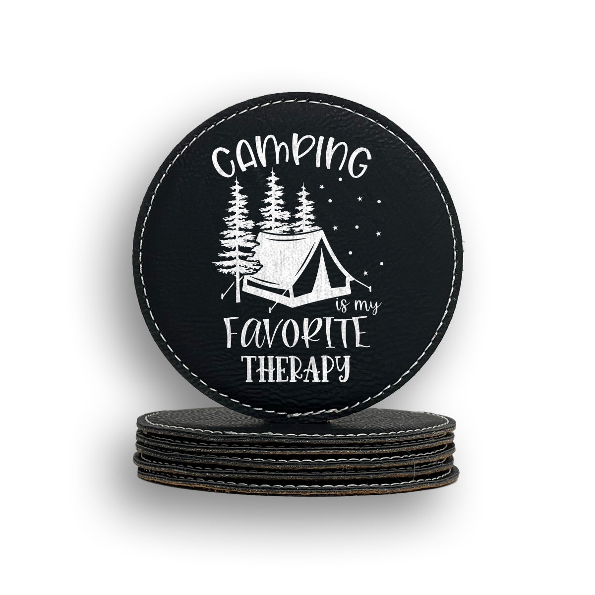 Camping Is My Fav Therapy Coaster