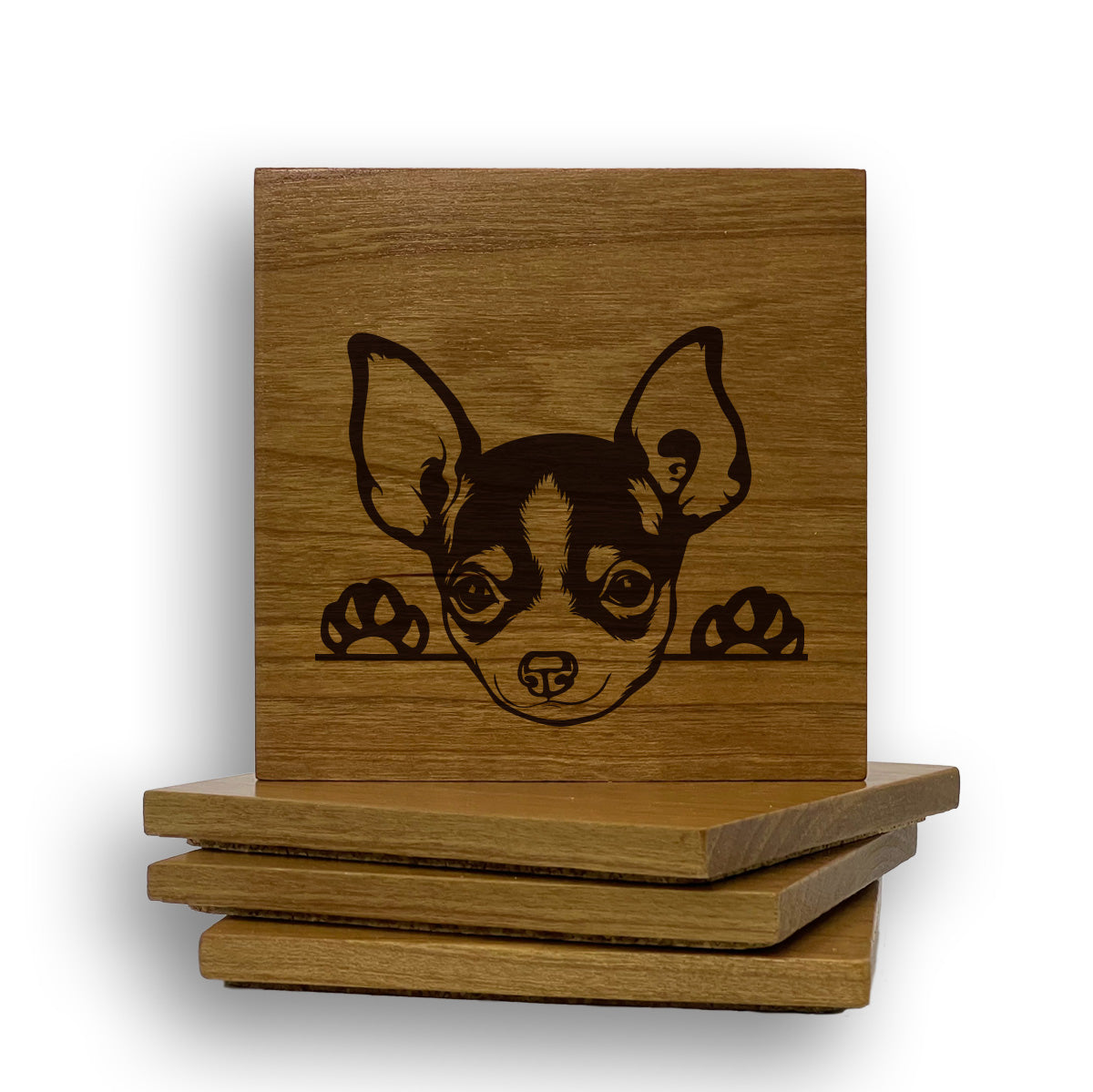 Chihuahua Peeking Coaster