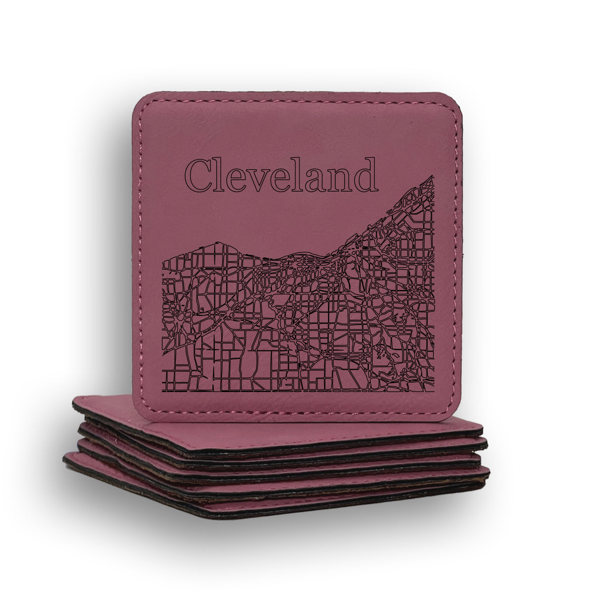 Cleveland Map Coaster