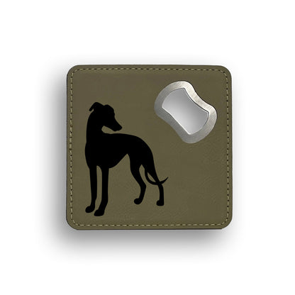 Greyhound Bottle Opener Coaster