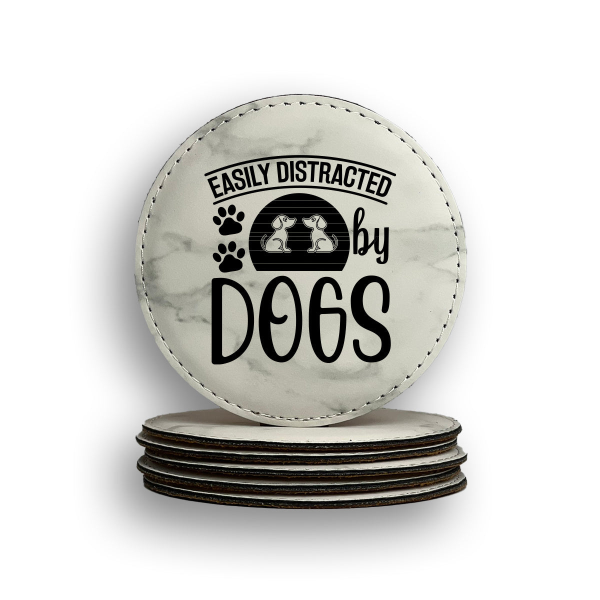 Easily Distracted Dogs Coaster