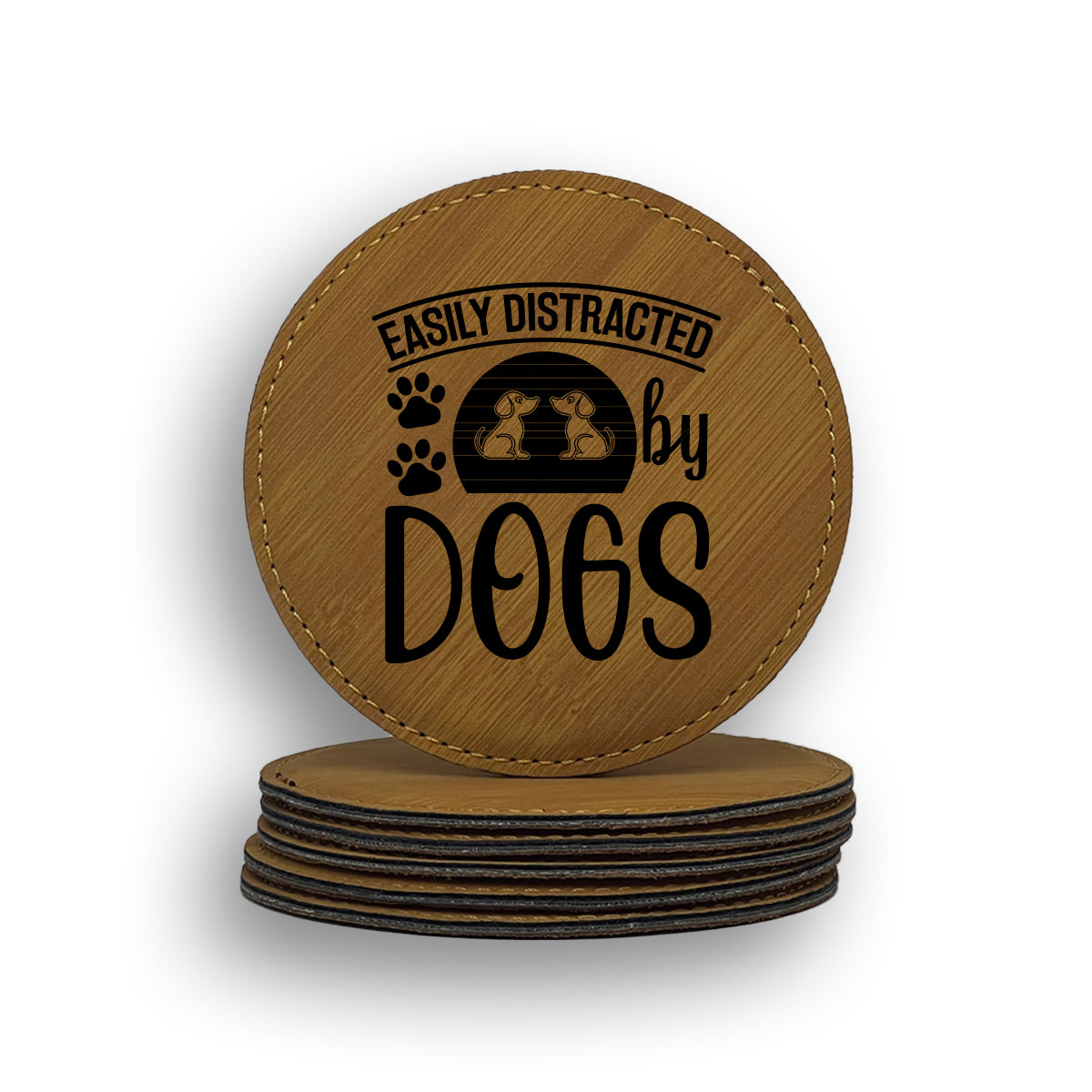 Easily Distracted Dogs Coaster