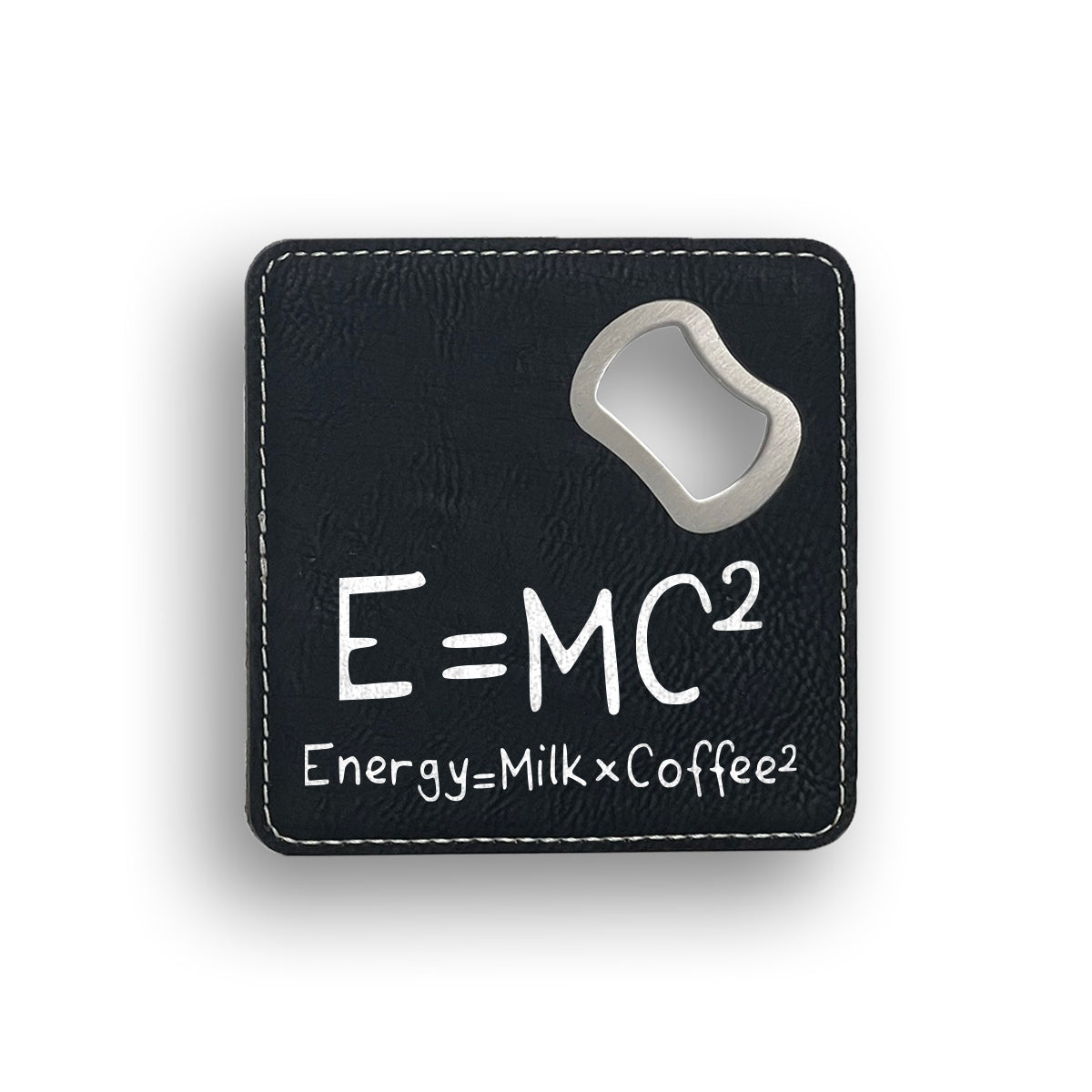 Energy Milk Coffee Bottle Opener Coaster