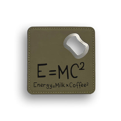 Energy Milk Coffee Bottle Opener Coaster