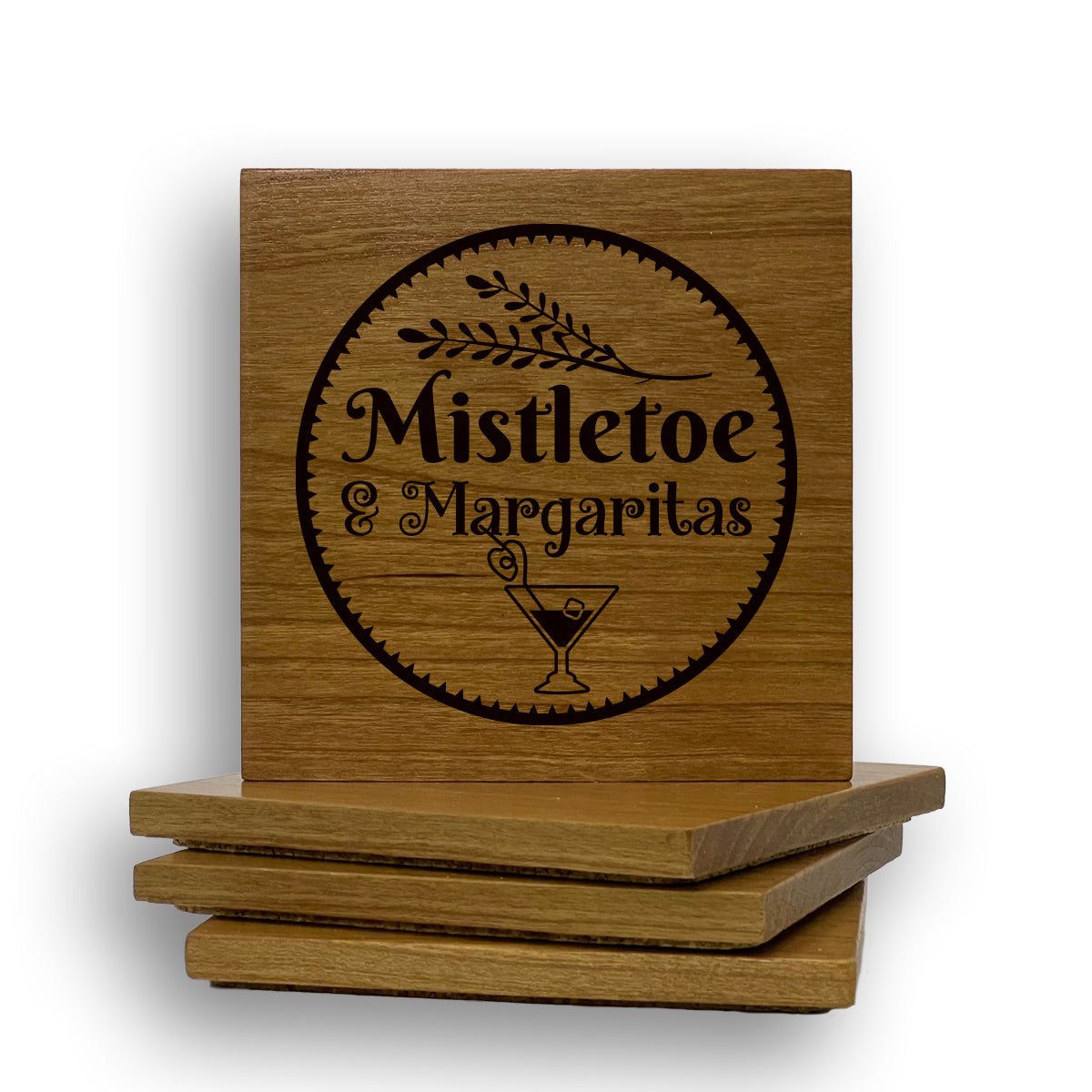 Mistletoe And Margaritas Coaster