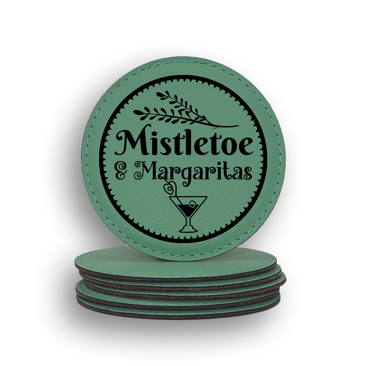 Mistletoe And Margaritas Coaster