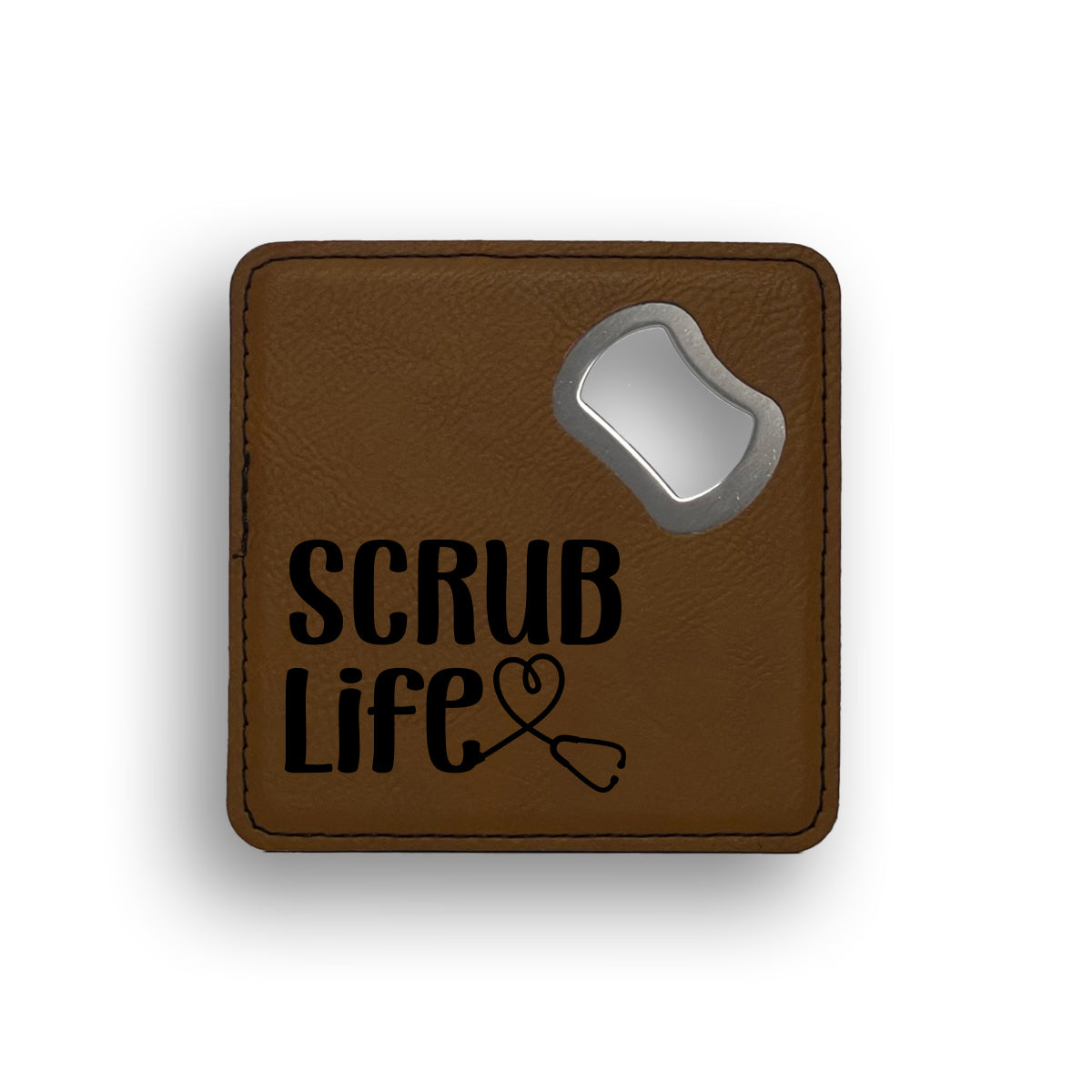 Scrub Life Bottle Opener Coaster