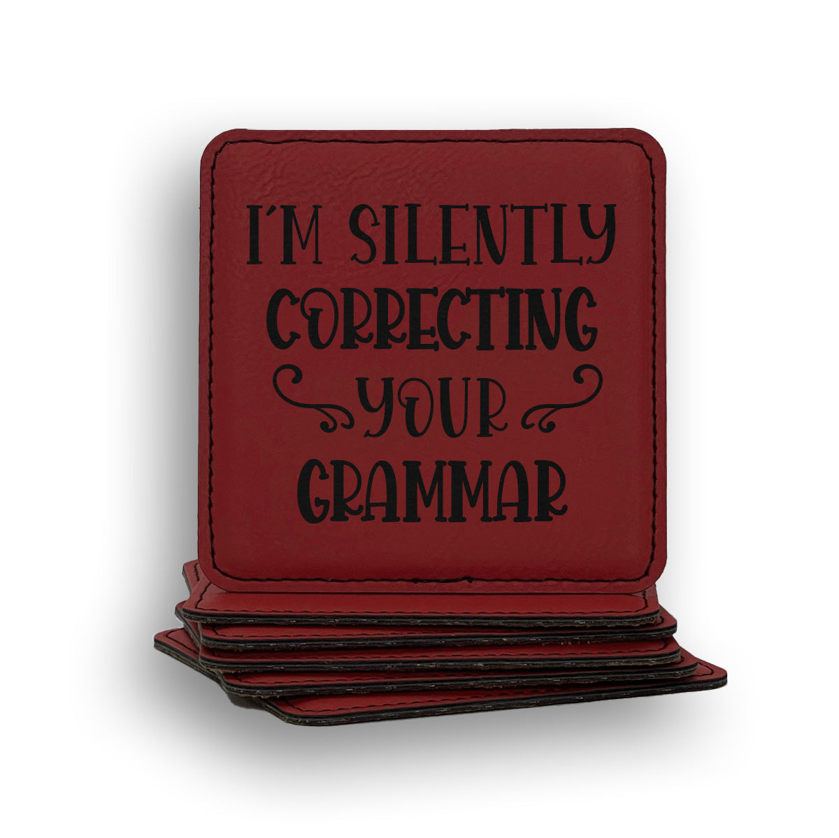 Silent Grammar Coaster