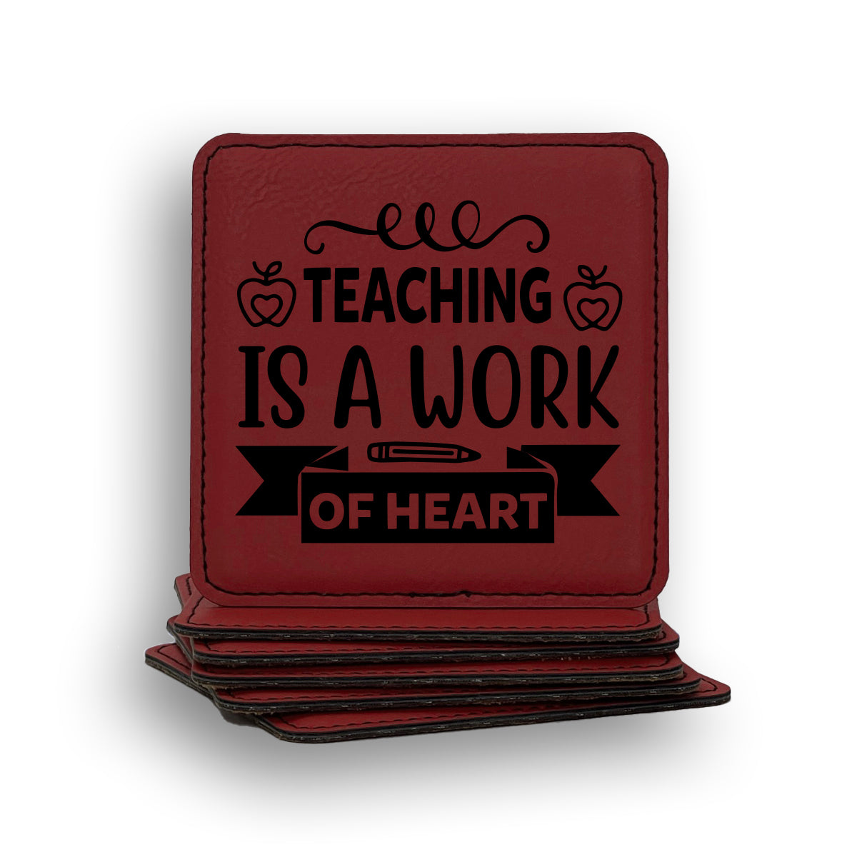 Teaching Work Of Heart Coaster