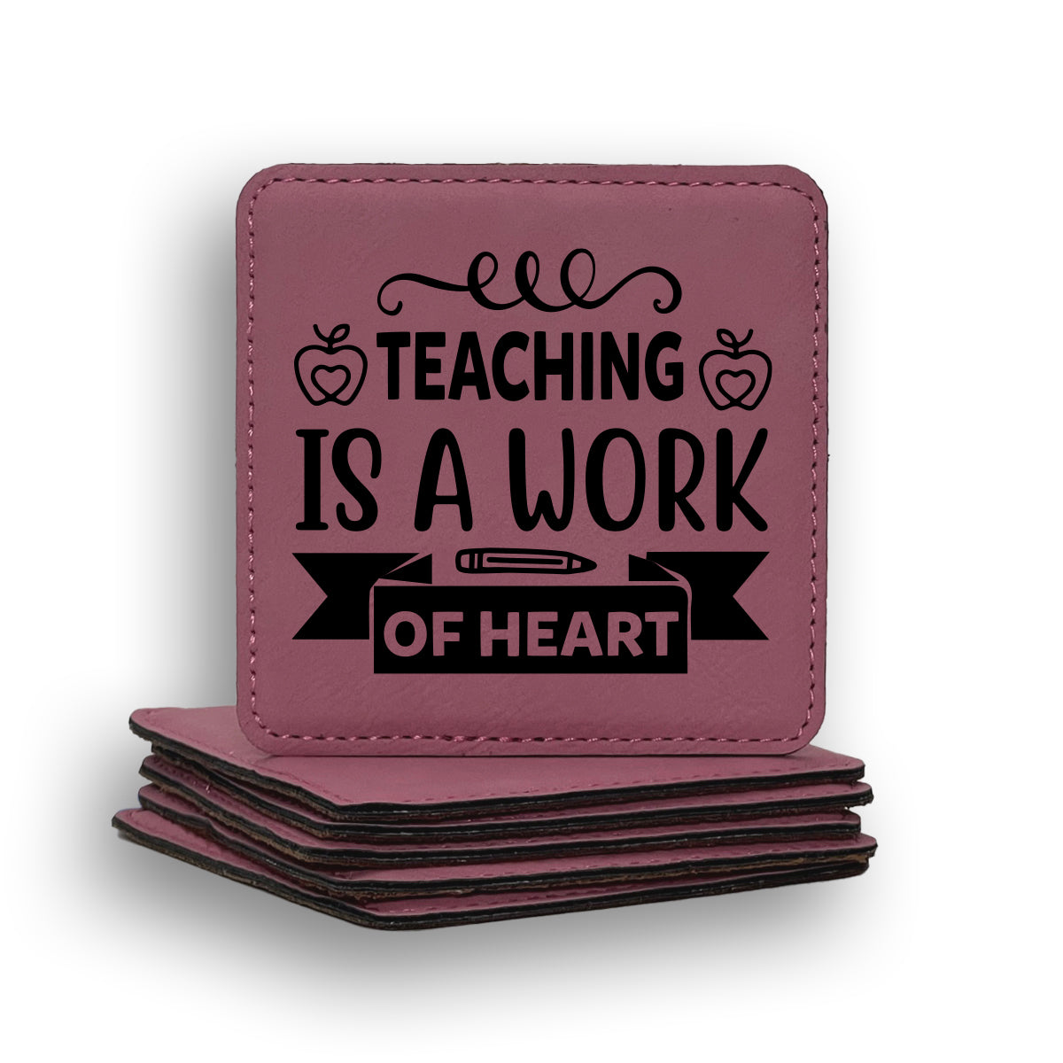Teaching Work Of Heart Coaster