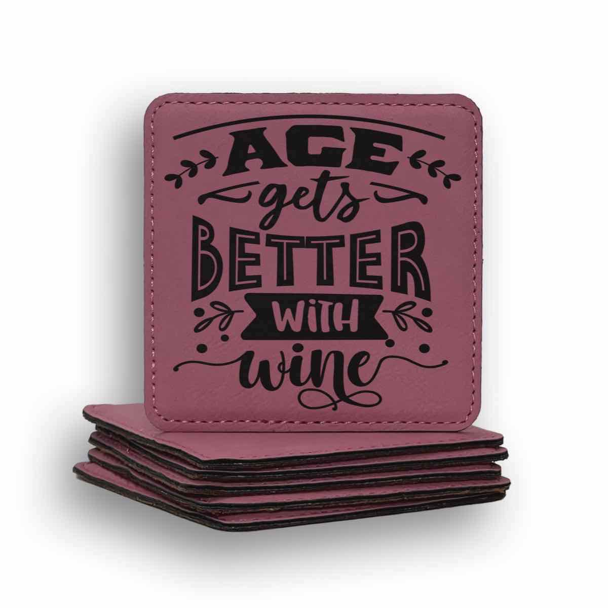 Age Better Wine Coaster