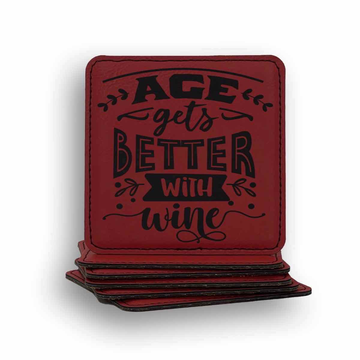 Age Better Wine Coaster