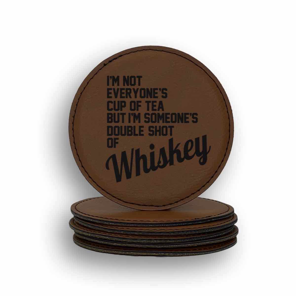 Double Shot Whiskey Coaster