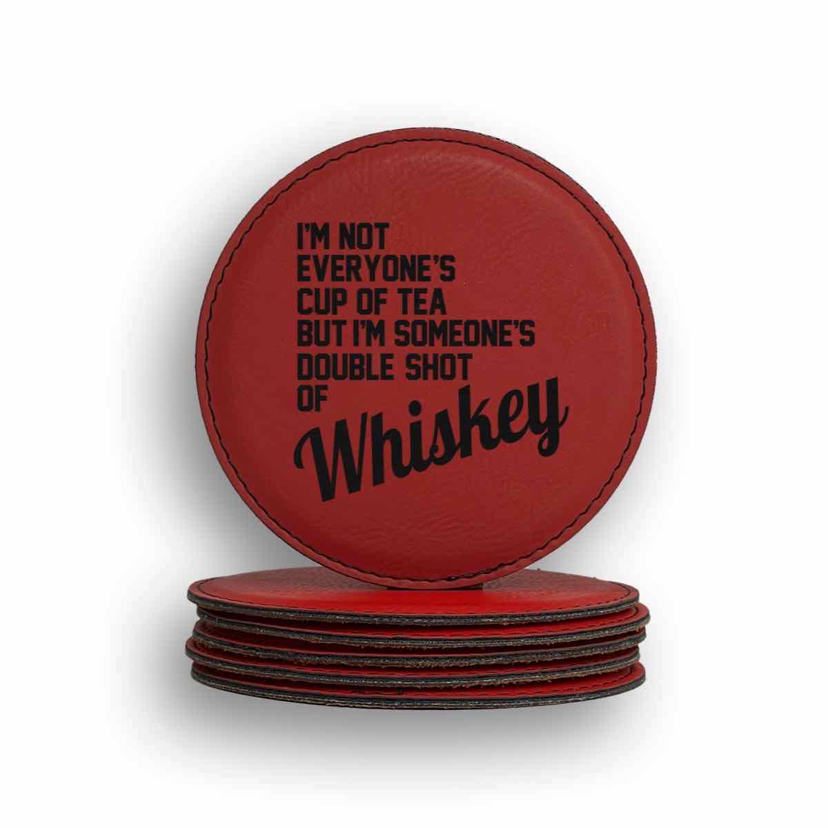 Double Shot Whiskey Coaster