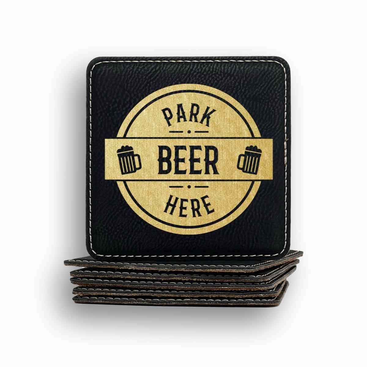 Park Beer Here Coaster